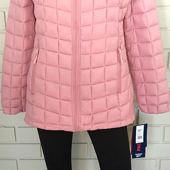Reebok NWT Women's Glacier Shield Packable Pink  Puffer Jacket. Size Medium - Picture 5 of 16